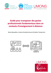 Guide pour transposer des gestes professionnels fondamentaux dans un contexte d’enseignement à distance 